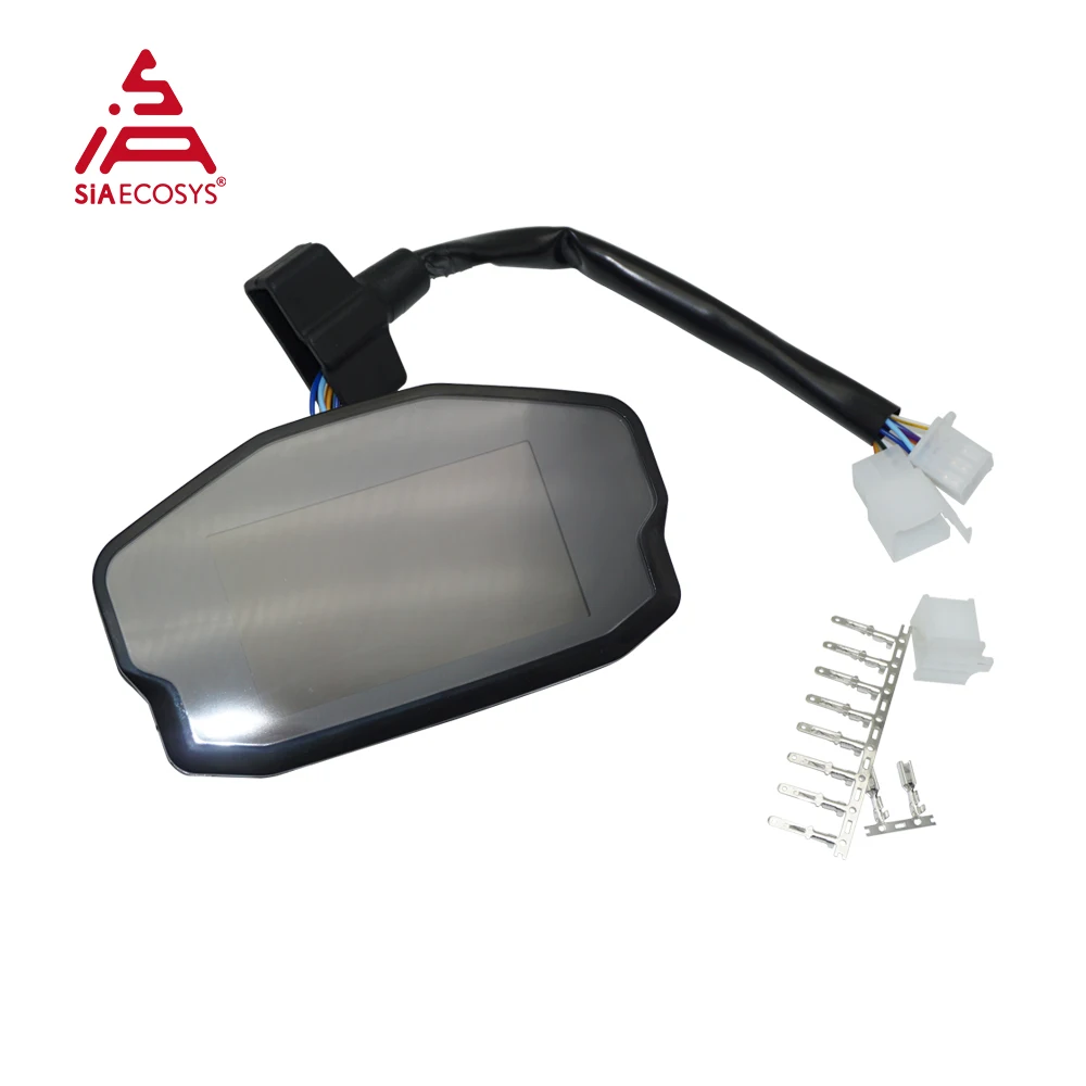 Layar LCD SIAECOSYS DKD untuk Skuter Listrik Sepeda Motor, Speedometer Digital DKD untuk Pengontrol Fardriver dan VOTOL