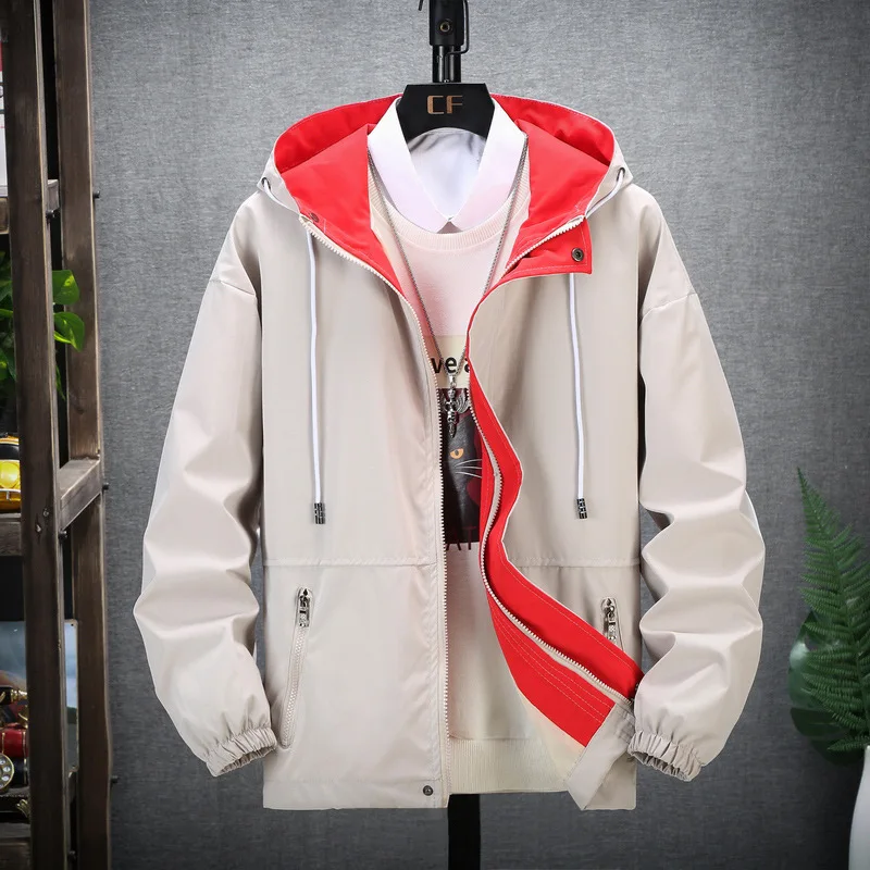 Cargo Jackets Men Cool Spring Autumn Windbreaker Boys Plus Size 7XL 8XL 6XL Japanese Streetwear Hoodie Bomber Yellow Coats