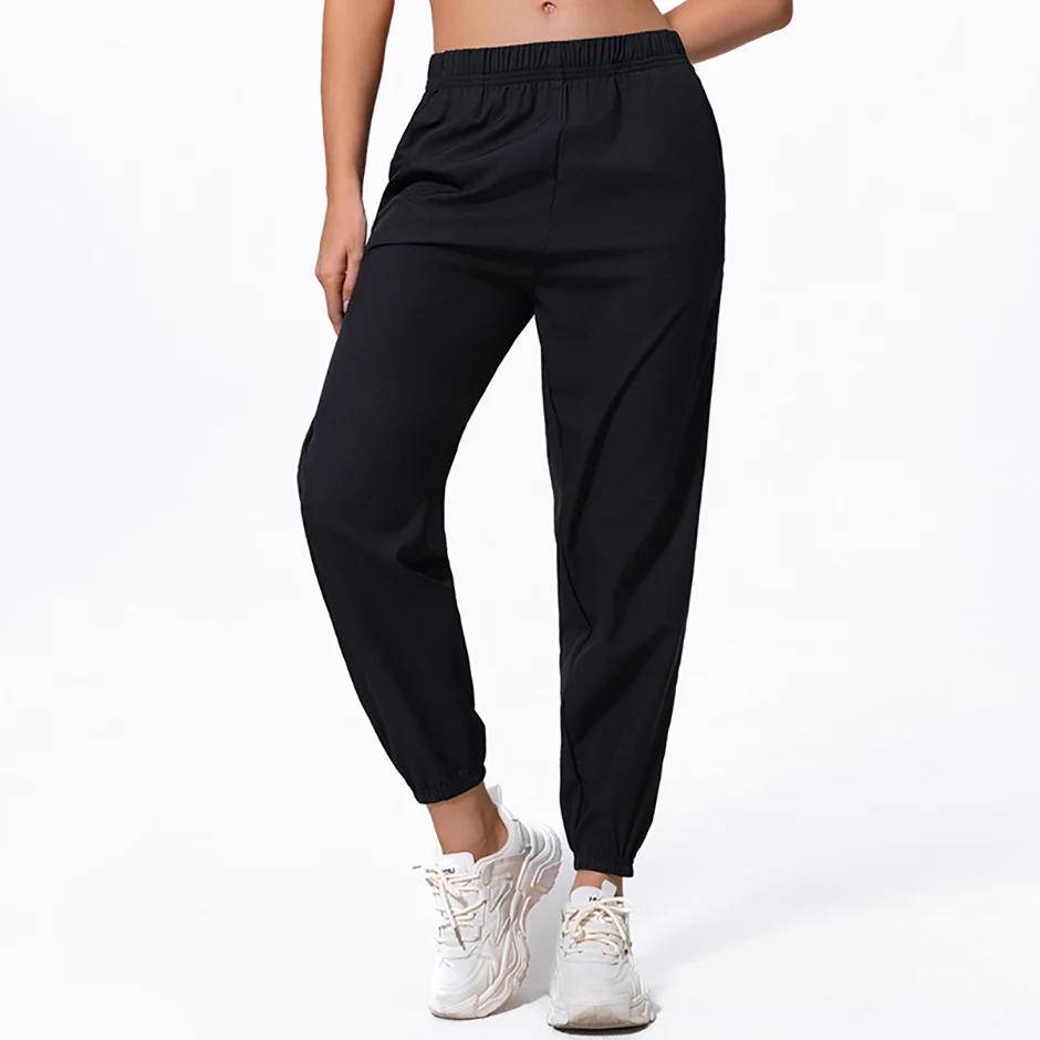 Damenhosen, Frühling und Sommer, schnell trocknende, atmungsaktive Sport-, Lauf- und Freizeithosen, einfarbige Leggings, einfach und vielseitig – Detail 6