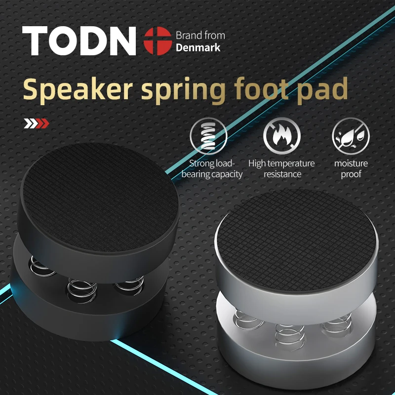 TODN HIFI Audiophile Shock Spikes Spring shock spikes spring damping pad Stand Feet speaker CD- amplifier foot pad