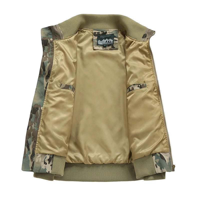 Chaqueta de piloto MA-1 para hombre, ropa de trabajo americana, chaqueta de béisbol engrosada, chaqueta de camuflaje de moda, chaqueta de abanico