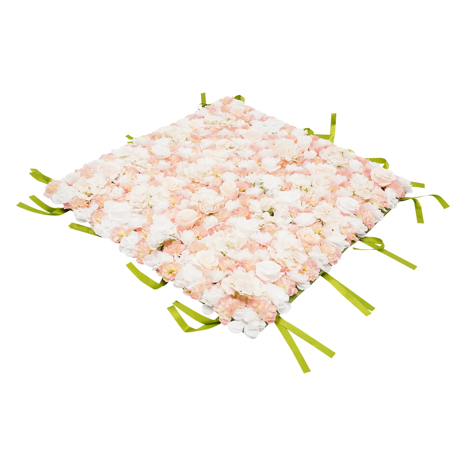 Paneles de pared de flores artificiales de 3,28x3,28 pies, tapete de pared de flores, paneles de flores de rosas de seda, fondo de pared de flores artificiales para bodas