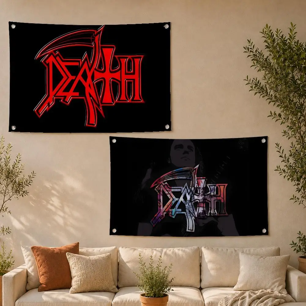 Metal Band D-Death Flags Decoration Outdoor Picnic Party Art Hanging Home Camping Party Banner Best Sellers