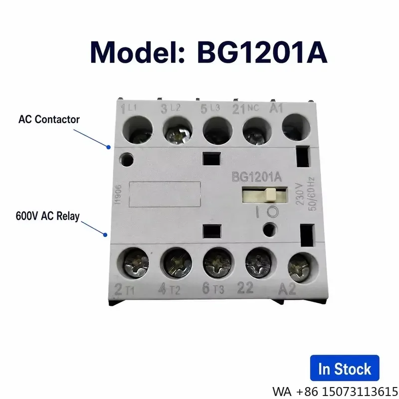 for BG1201A AC Contactor 600V AC Relay Magnetic Motor Starter for Industrial Control OEM