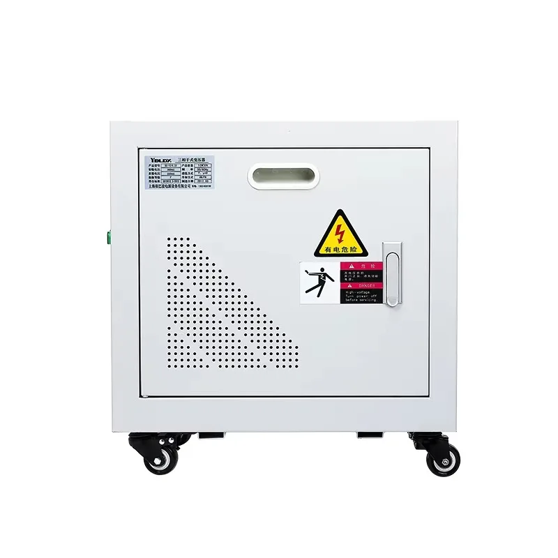 QSG-15kVA 三相トロイダル変圧器 乾式オートトランス 380Vから440V 高精度電圧変圧器付き