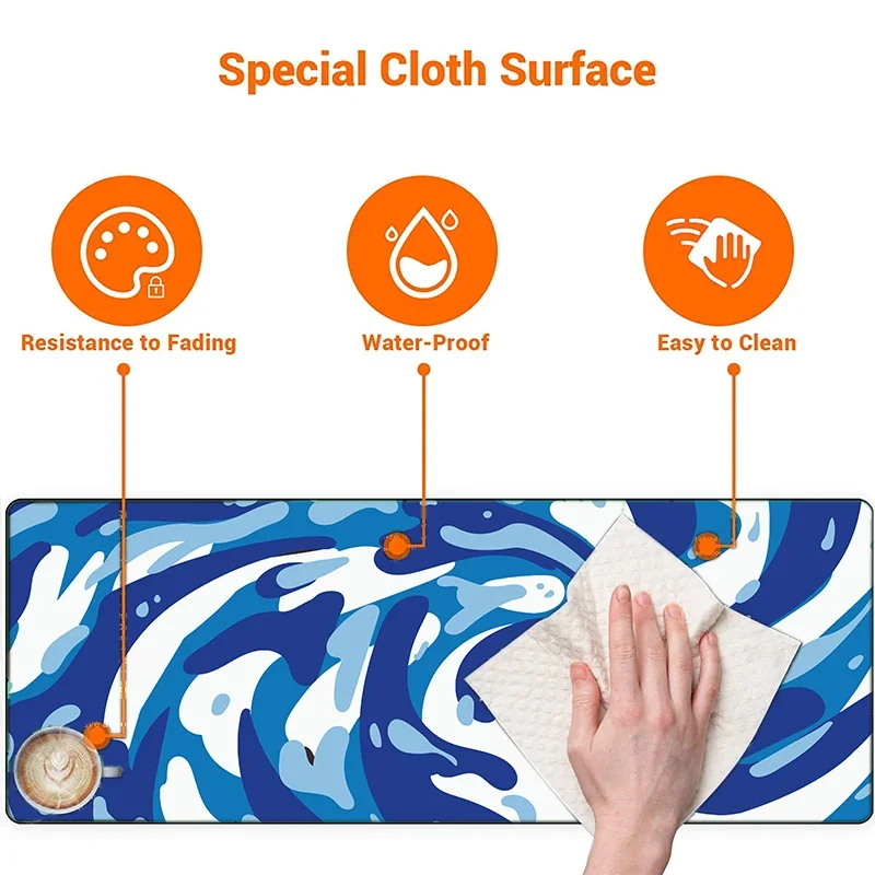 Strata Liquid Art Mouse Pad Computer Laptop Anime Keyboard Mouse Mat Xxl Large Mousepad Keyboards Gamers Decoracion Desk Mat