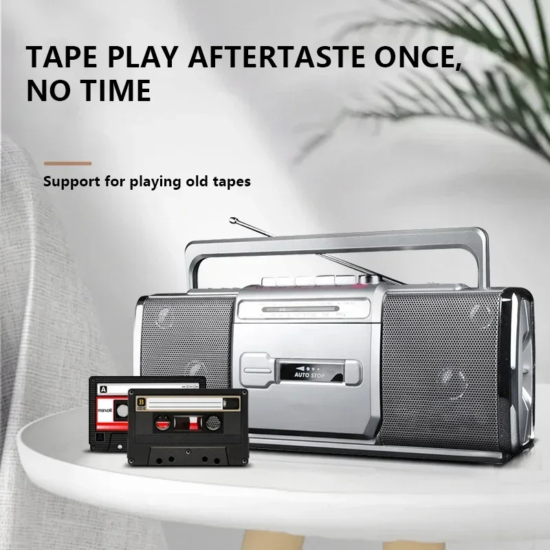 Portable Recorder FM AM Radio Tape Player USB U Disk Media High Power MP3 Teaching Leaning Multifunction Speaker Machine Sound