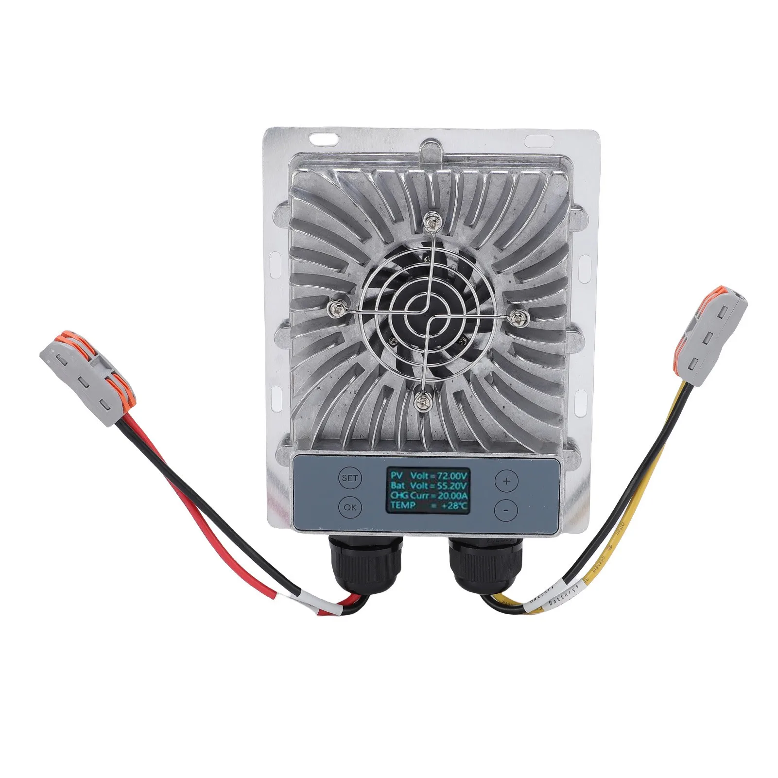 Boost Buck MPPT Solar Charge Controller 24V 36V 48V 60V 72V Intelligent Photovoltaic Solar Panel Regulator with LCD Display Cool