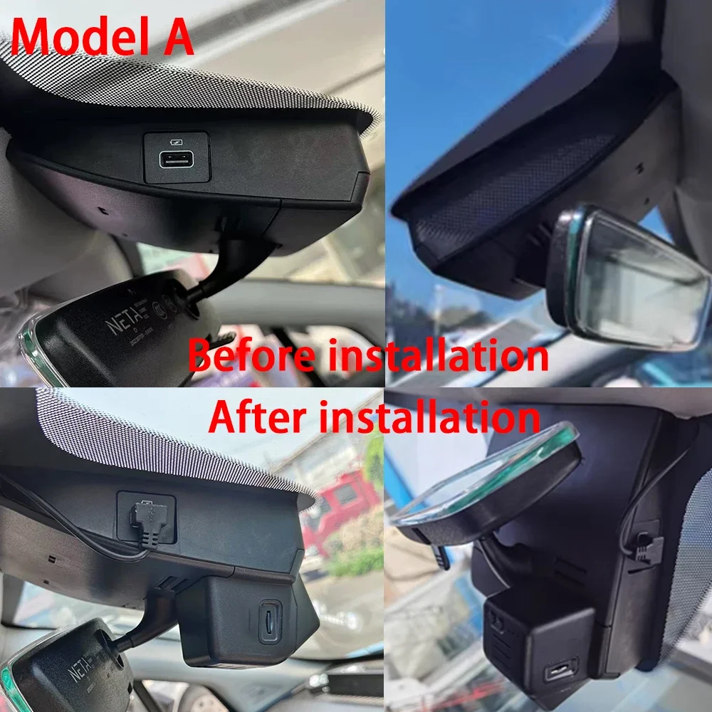 AutoBora 4K 2160P كاميرا السيارة التوصيل والتشغيل UHD داش كام للرؤية الليلية ل Neta V V-II V II Aya 2020 2021 2022 2023 2024 2025