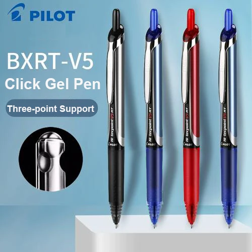 

Японская гелевая ручка PILOT 0,5 BXRT-V5, 3-точечный наконечник, ручки-роллеры большой емкости, гладкие школьные/журнальные/офисные письменные принадлежности