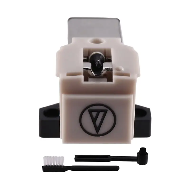 

Магнитный картридж AS95-AT3600L с иглой и 2 насадками-щетками для проигрывателей виниловых пластинок (LP), фонографов, проигрывателей пластинок