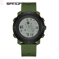 Sanda Top Brand Multifunctional The Firmament Men Electronic Mens Sports Military Watches Casual Hd Waterproof Relogio Masculino