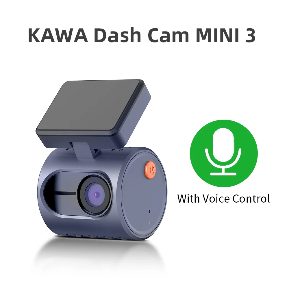 2K Dash Camera Voor Auto's DVR KAWA Dash Cam MINI 3 Video Recorder Nood Spraakbesturing Nachtzicht WiFi APP Monitor Dashcam