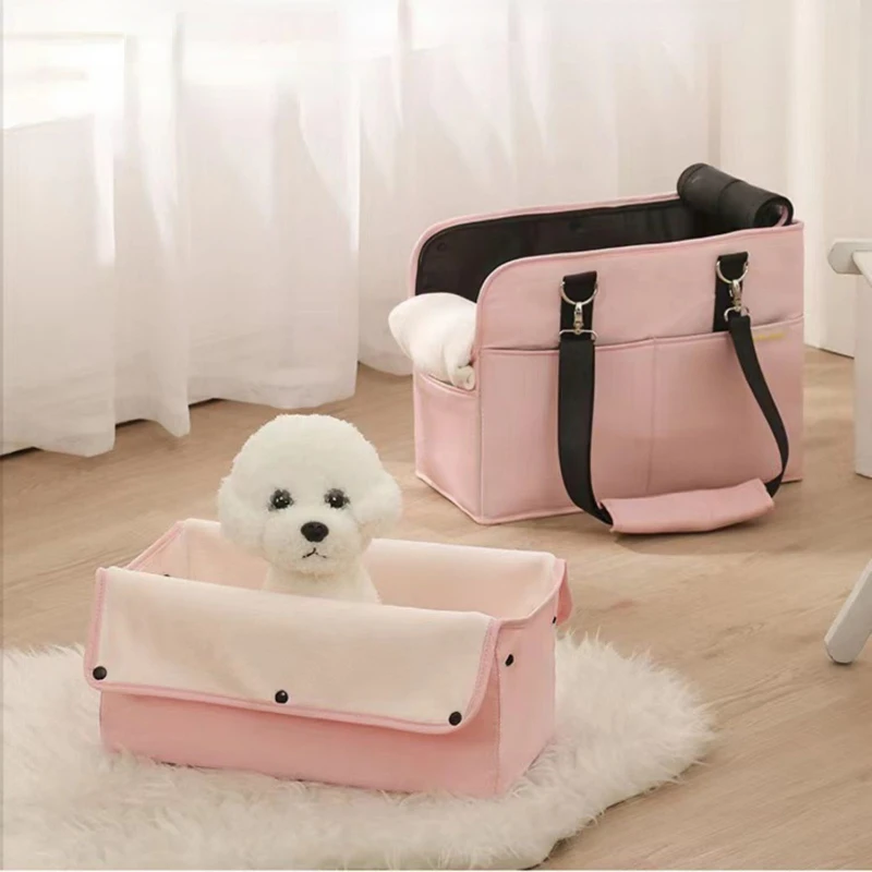 

Fashionable Dog Bag Durable Travel Shoulder Strap for Small Puppies Handbag Pet Accessories Functional Pet Carry