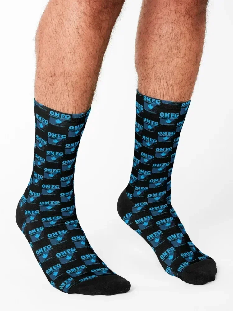 OMFG Ontario Mega Finance Group Socks soccer anti-slip retro men cotton high quality funny gifts Luxury Woman Socks Men's