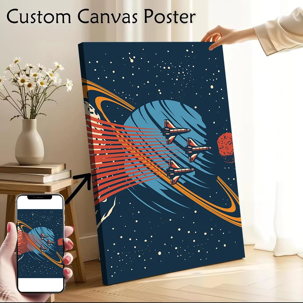 Outer Space Series 4 Poster Canvas Wall Art Custom Photo Print Modern Painting for Fans Gamer Decoration Living Room Decorations