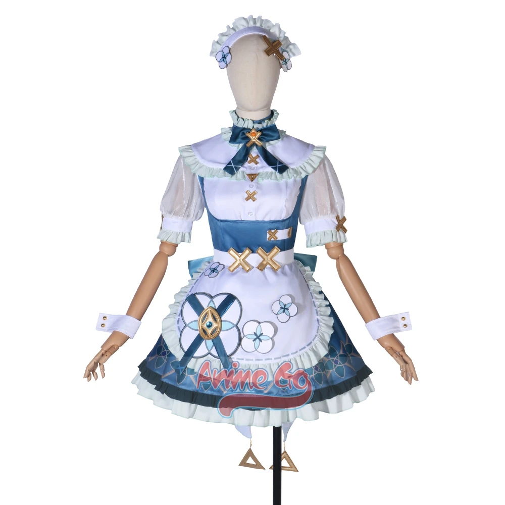 

Game Genshin Impact Faruzan Cosplay Costume Cafe in Seoul Faruzan Maid Dress Women Halloween Uniform C08865-A