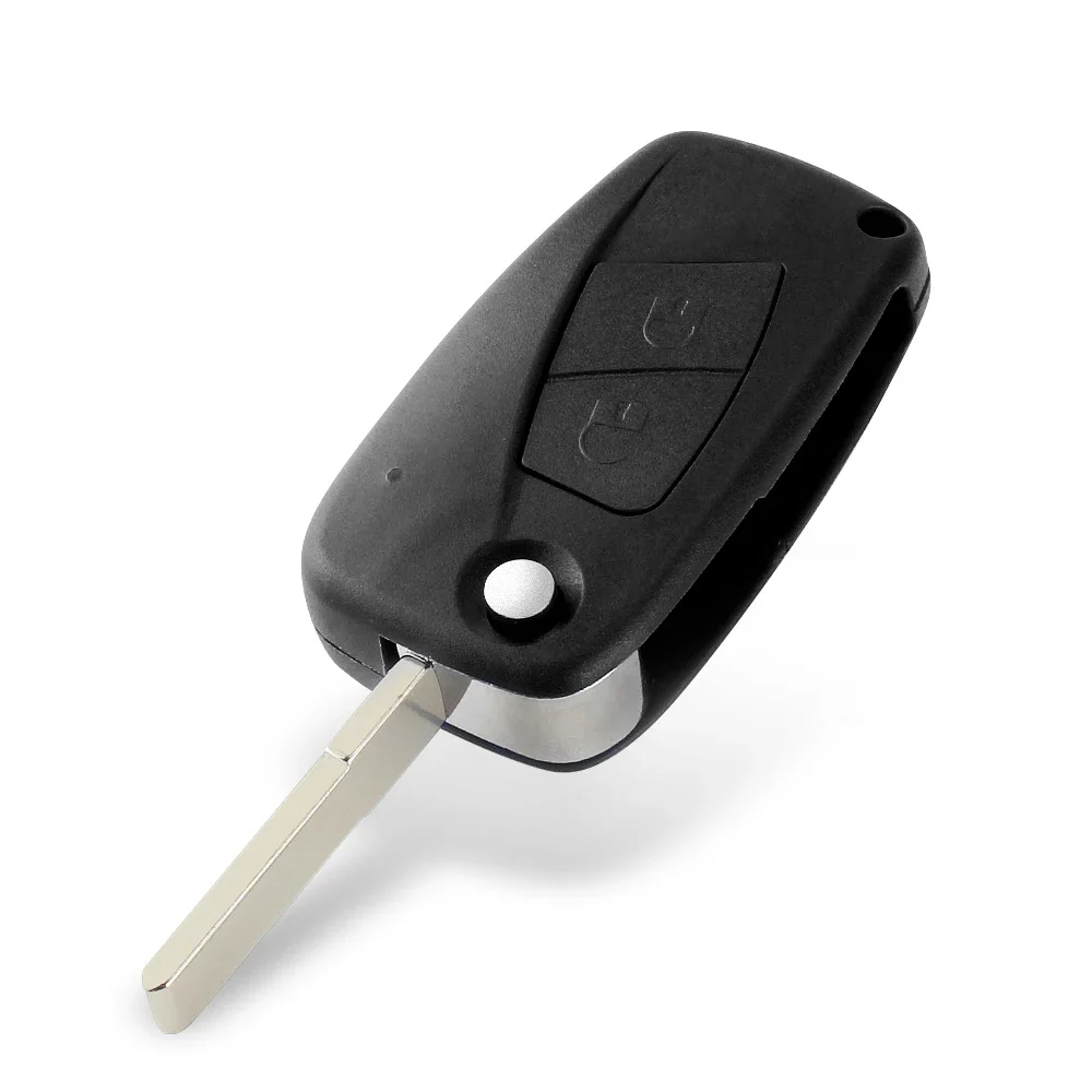 KEYYOU 2 Buttons Flip Folding Remote Car Key Case For FIAT Iveco Punto Ducato Stilo Panda Idea Doblo Bravo