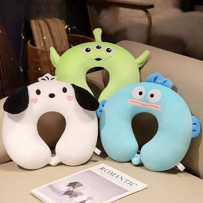 

U-образная подушка для шеи, милая подушка для шеи, подушка для путешествий, подушка для шеи, портативная U-образная подушка для сна для студентов офиса