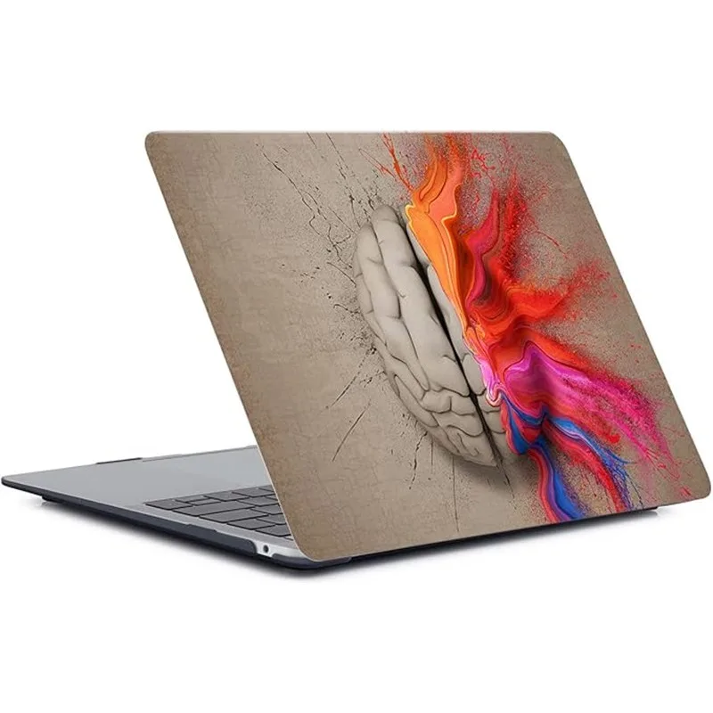 For Macbook Pro 15 Inch Case 2019 2018 2017 2016 Release A1990 A1707 With Touch Bar Special Brain Clear Protective Hard Cover