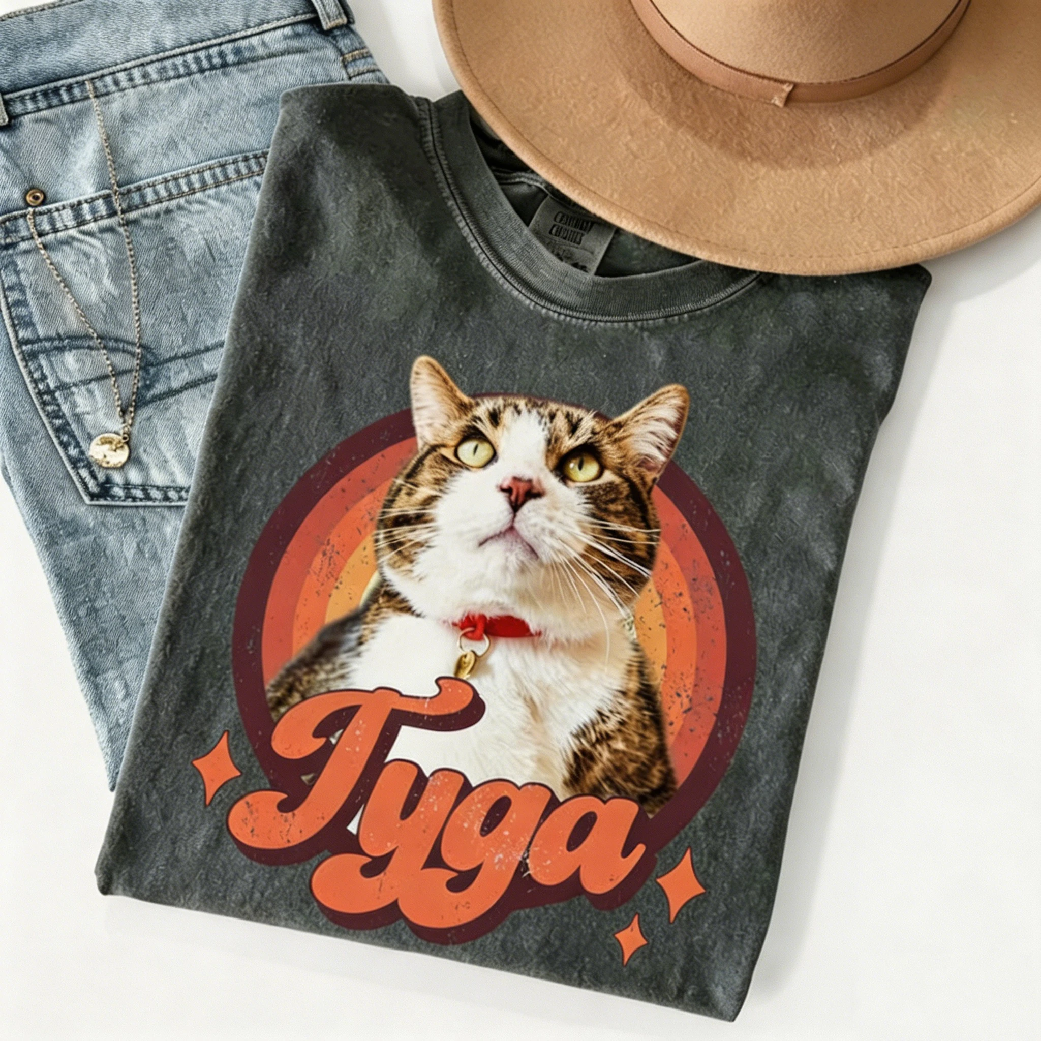 Cat Remembrance Gift Custom Cat Photo Shirt For Cat Lover Personalized Pet T Shirt With Photo