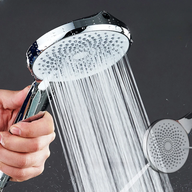 12cm Panel Bathroom Pressurized Hand Shower Package Accessories 4 Models Shower Nozzle Universal Large Water Output Shower Head