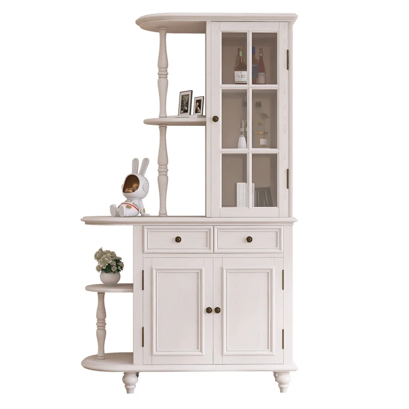 

wine rack living room shoe cabinet, entrance entrance hall cabinet, double-sided dining side cabinet, retro integrated wall
