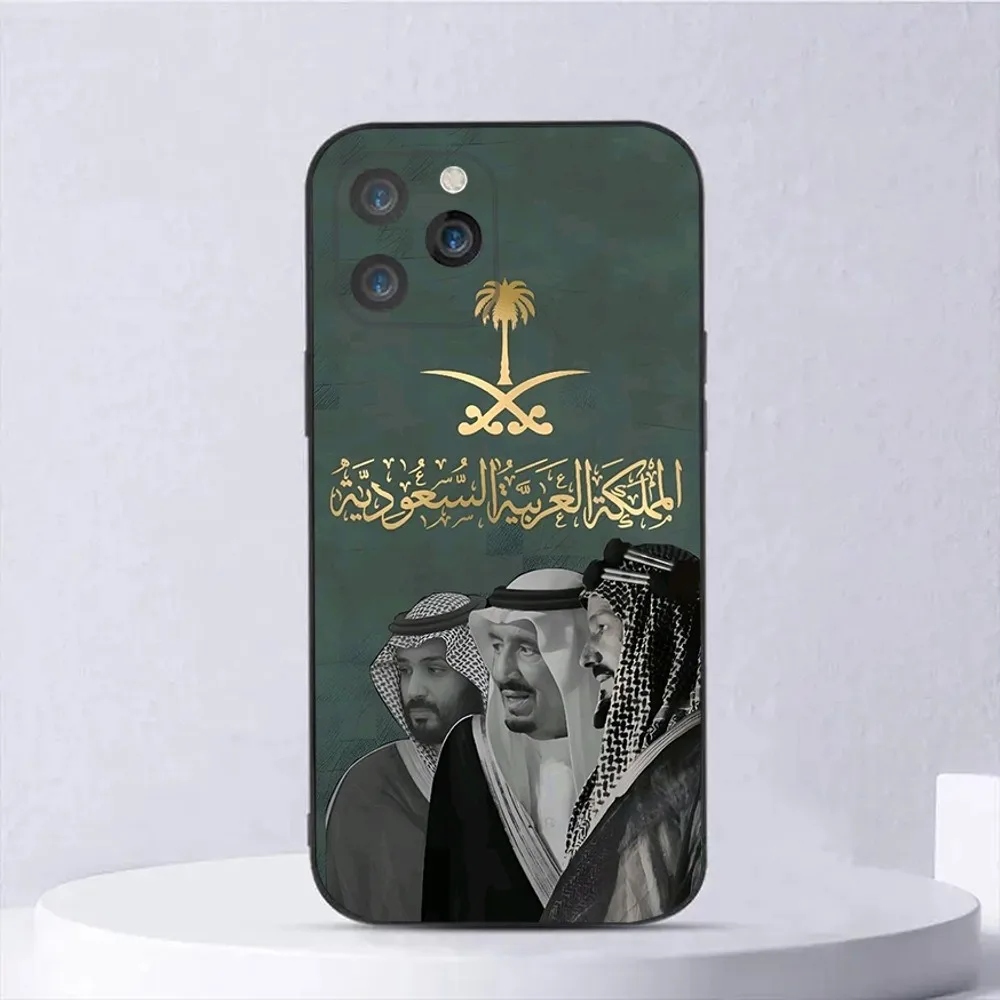 Salman of Saudi Arabia Phone Case For iPhone 15,14,13,12,11,Plus,Pro Max,XS,X,XR,SE,Mini,8,7 Soft Silicone Black Cover