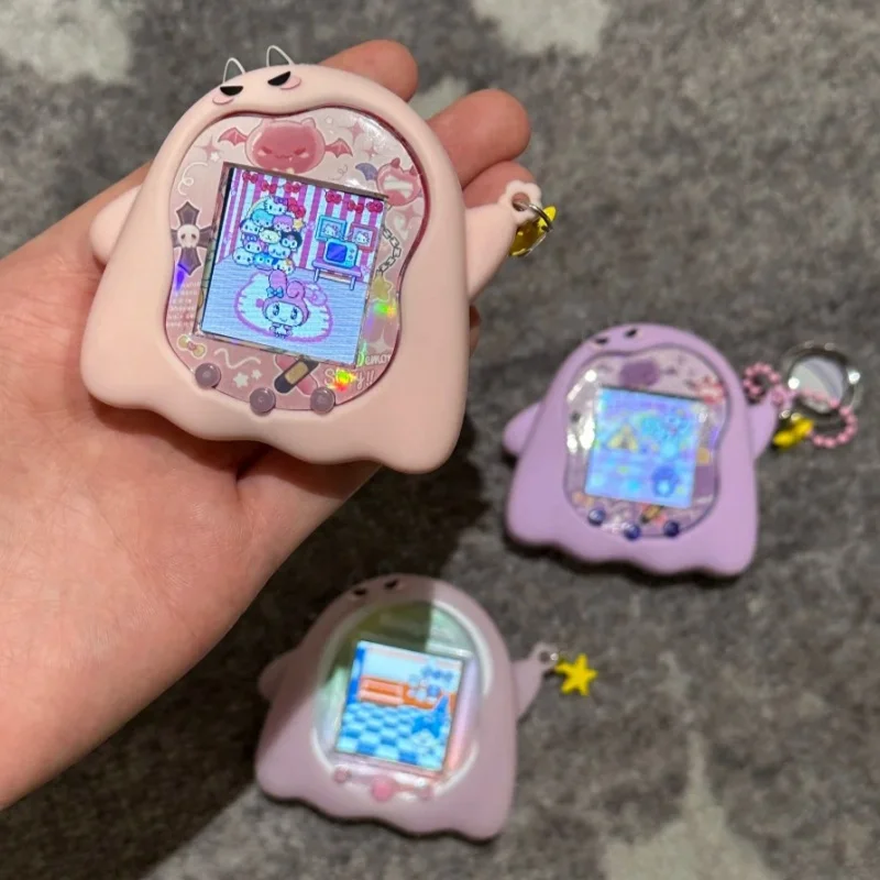 

Футляр для домашних животных Tamagotchi UNI Digital — силиконовый защитный чехол Glow-in-the-Dark Devil Purple & Pink