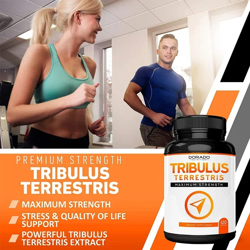 Natural Tribulus Terrestris - 10x Concentrated Extract Equivalent Supports Athletic Performance Gluten-Free, Non-GMO