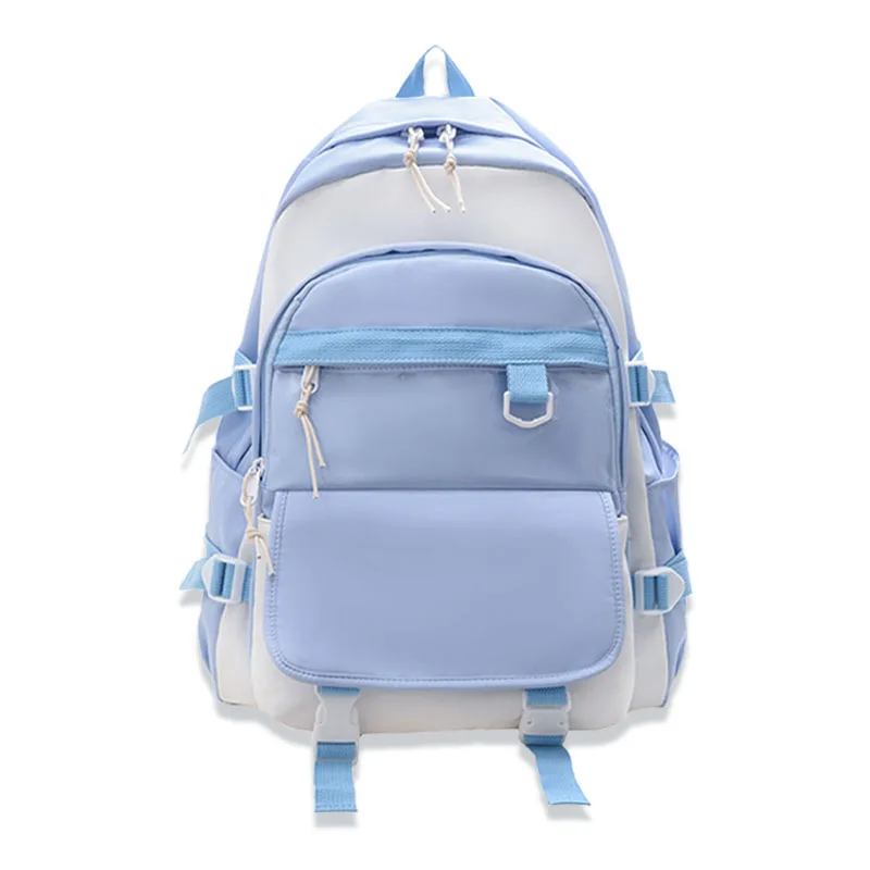 Mochila de juguete de felpa Sanrioed para niño y niña, morral escolar azul, Bolsa Escolar Kawaii para estudiantes, regalo grande para ordenador