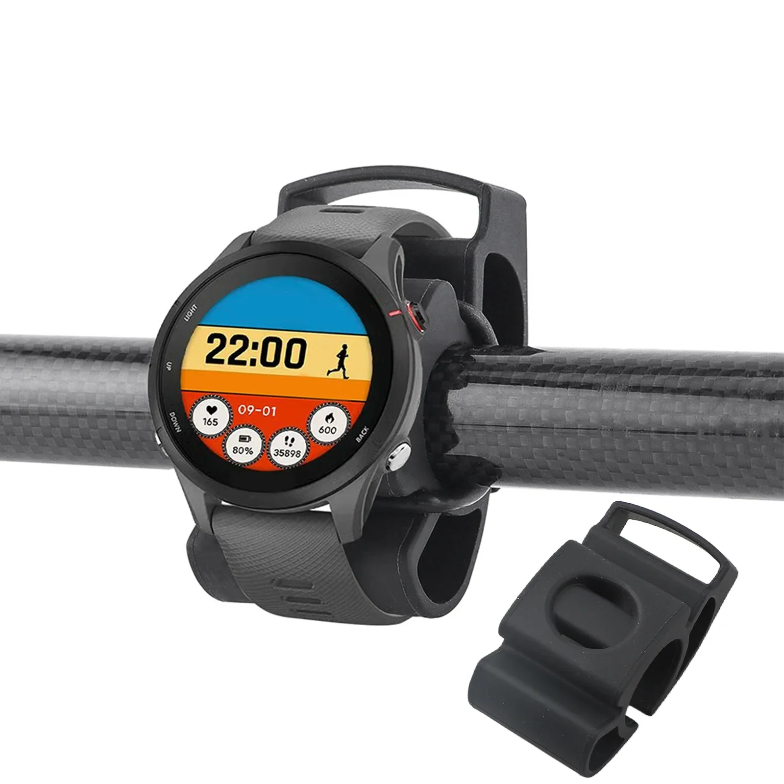 

Bicycle Handlebar Accessory Designed to Hold Smartwatches from Brands like For Garmin & For Polar Securely in Place