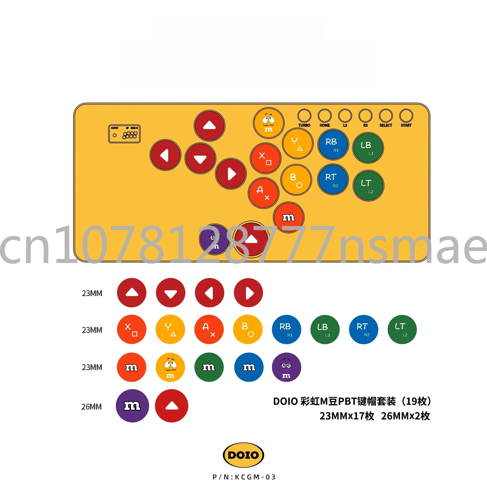 

Kcgm-02 KCGM-03 19keys Keycap Pbt Sublimation Customized Mini Keyboard Keycap PC Gamer Desktop Accessories Gifts