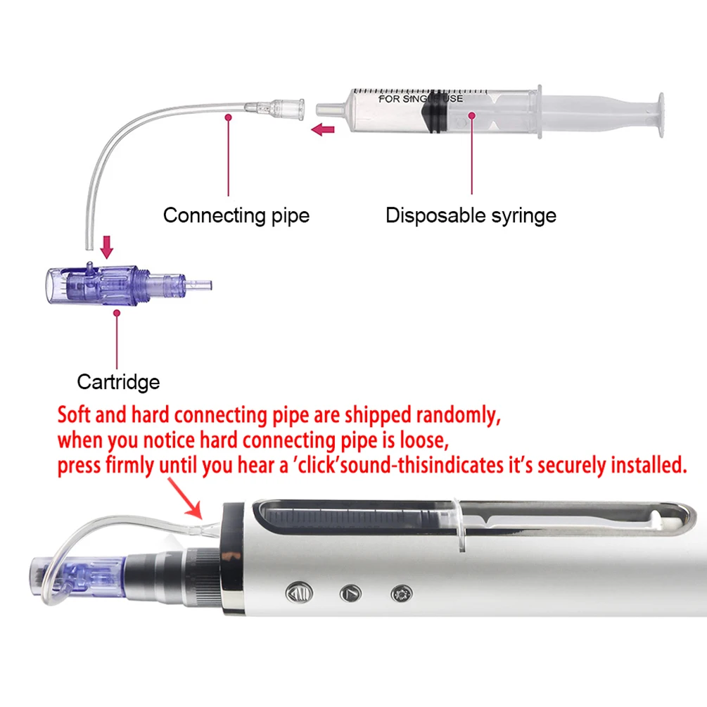 0,2 mm Hydra-Mikronadelstift, automatisch, mit 5 Geschwindigkeitsstufen, Haushaltsgerät, Microneedling-Dermapen, Gesichts-Schönheits- und Hautpflegegerät – Detail 4