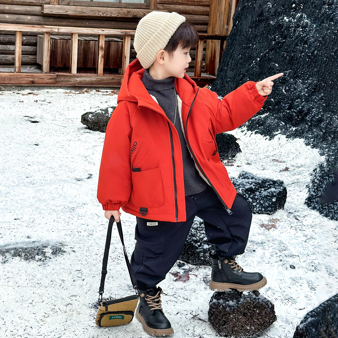 

Утепленная хлопковая куртка для мальчиков: новая коллекция осень-зима, детская парка на флисовой подкладке, зимняя одежда для детей, хлопковое пальто