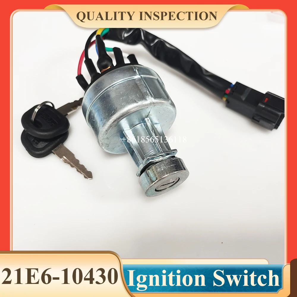 21E6-10430 21E610430 Ignition Switch with Key For Hyundai Excavator R200/210/220