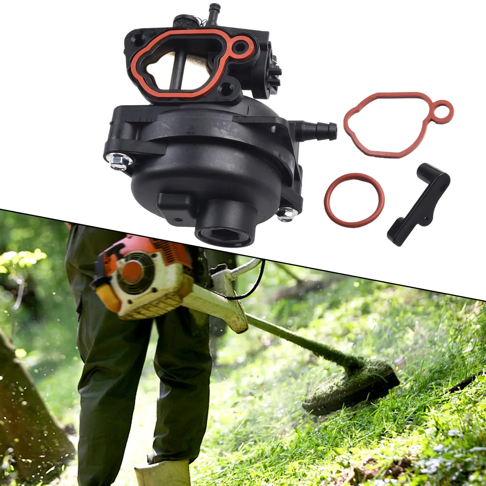 Carburettor Kit Compatible with For 799584 9P702 09P702 550Ex 140cc 150cc for Use in Various 09P702 Series Engine Models
