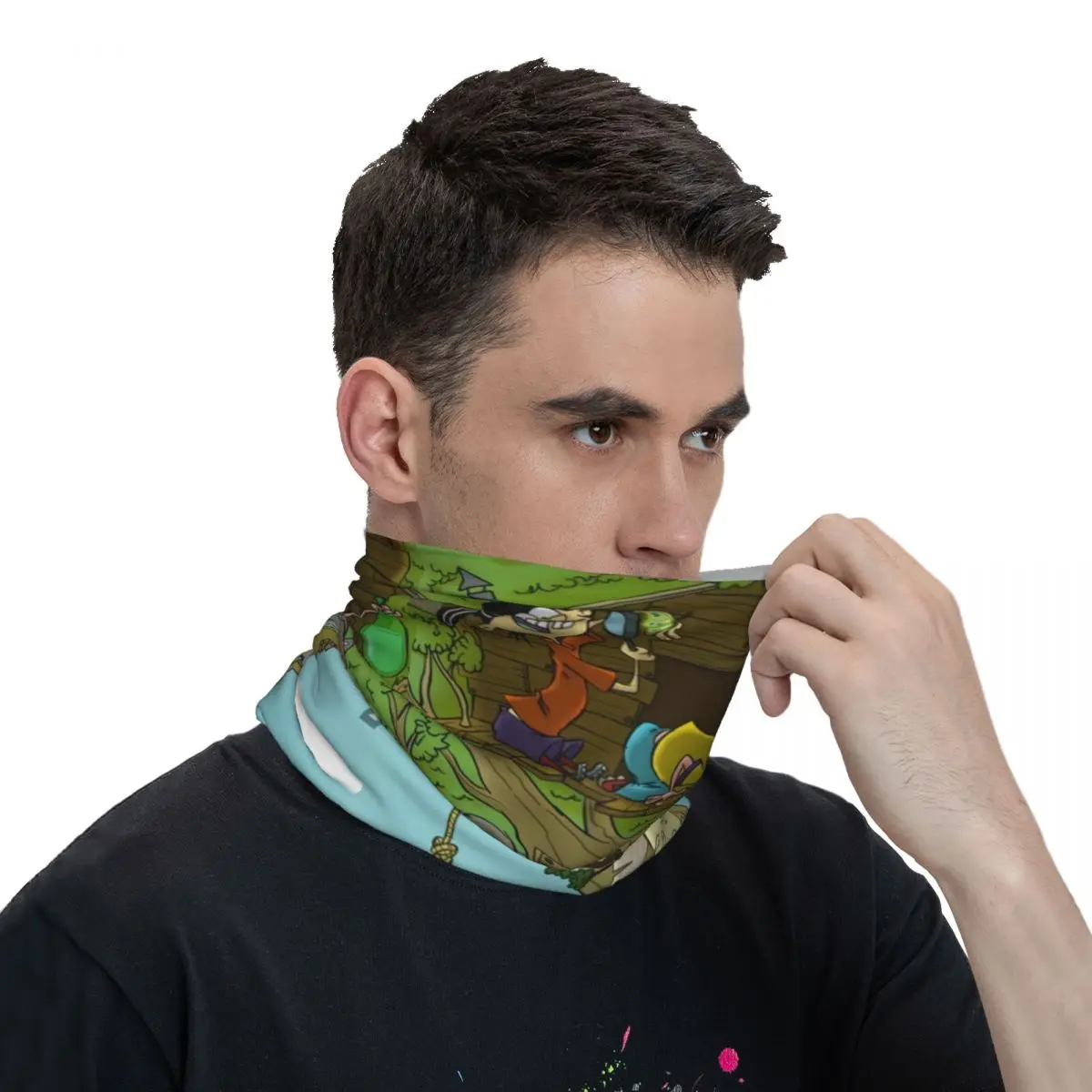 Climb A Tree Scarf Neckerchief Neck Face Mask Polyester