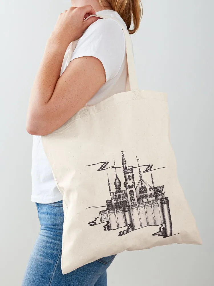 Castle Between Clouds Tote Bag tote bag men tote bags men bags cloth bags