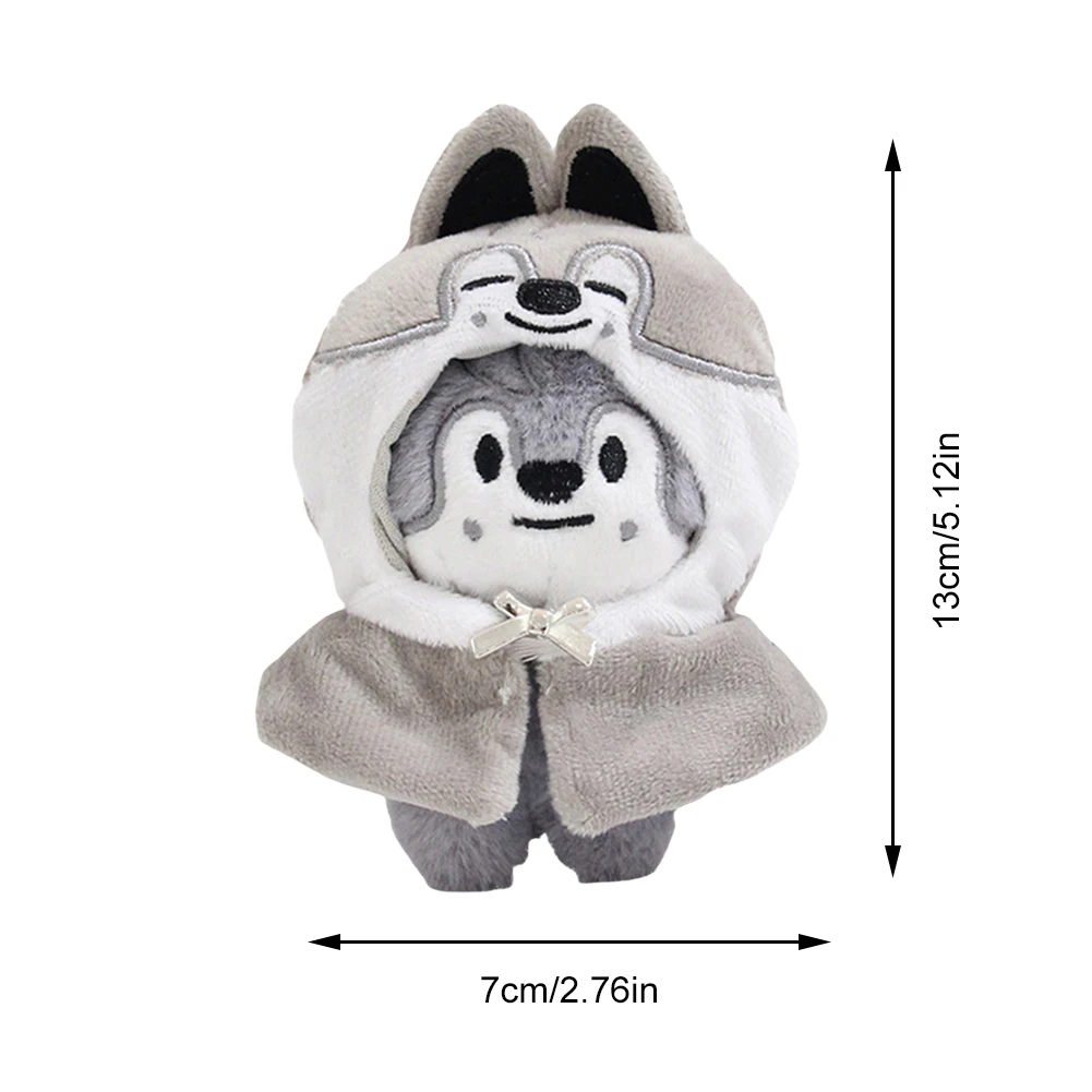 SKZ Seoul FM Live SKZOO Stray Kids Plush Toy 13cm Doll Cloak Fashion Keychain Fan Commemorative Item Children's Gift