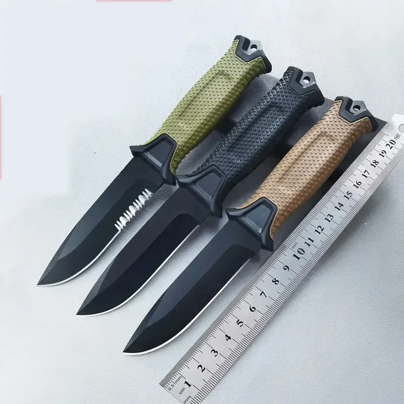 GB Stainless Steel Outdoor Survival Knife Portable Camping Pocket Knife Military Tactical Knives Bushcraft Survival Hunting EDC