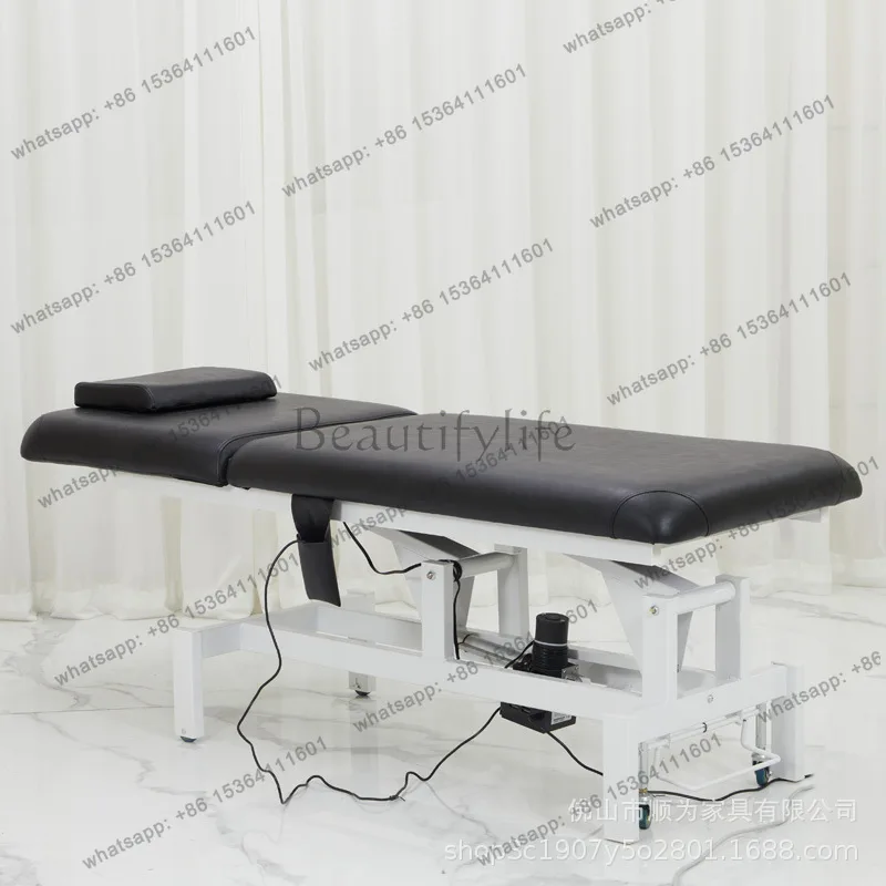 Factory Direct Sales Electric bed with wheel beauty salon special Chinese medicine massage eyelash bed