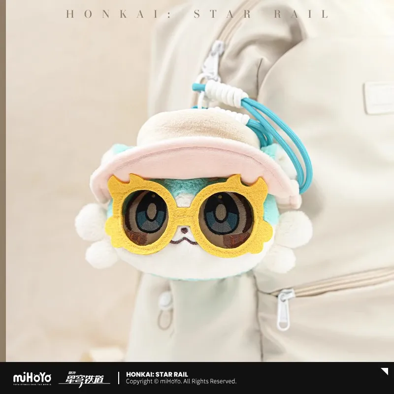 [Genuine] Game Honkai Star Rail Chimera Sound-Making Plush Pendant Anime Cosplay Diy Accessories Cartoon Bubble Keychain Gifts