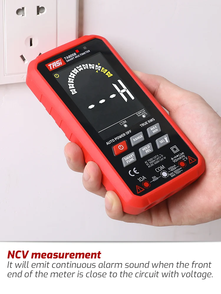 TASI TA805A TA805B Digital Multimeter With Wireless Charging Function Diode Test True Rms NCV Precise Smart Meter Voltag Tester