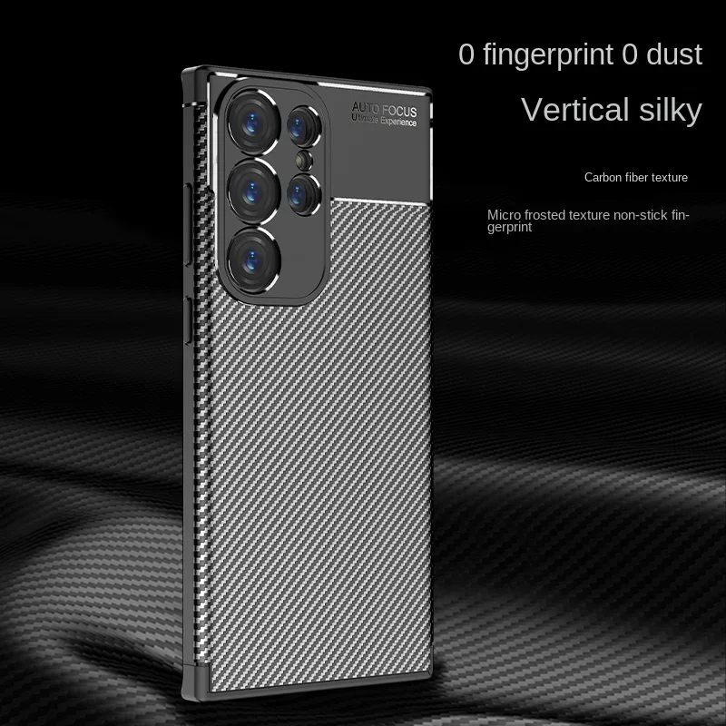 Carbon Fiber Phone Case for Samsung Galaxy S24 Ultra S22 Plus S23 S21 FE A15 A05 A05S A24 A34 A54 A14 A13 TPU Cover