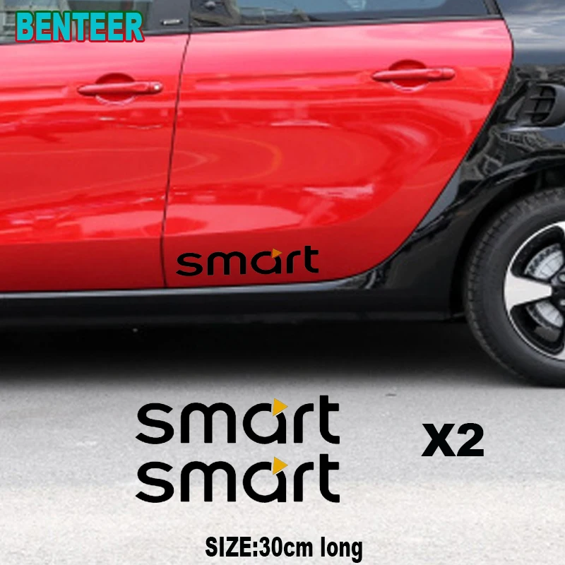 2x Car body sticker for Mercedes Benz Smart Fortwo Forfour Forjeremy