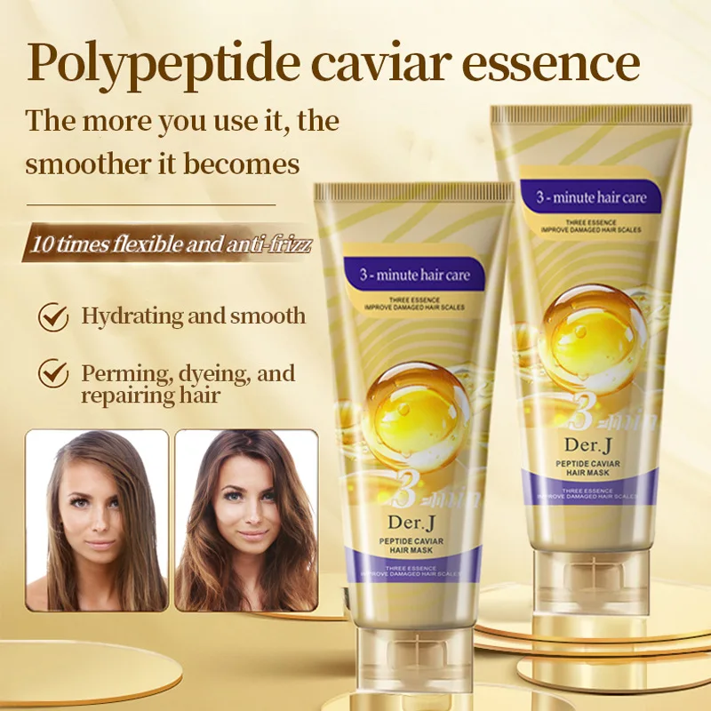 Peptide Caviar Hair Mask Repair Nourishing Softness Conditioner Improve Dry Hair and Frizz ,perm and Dye Hair Repair