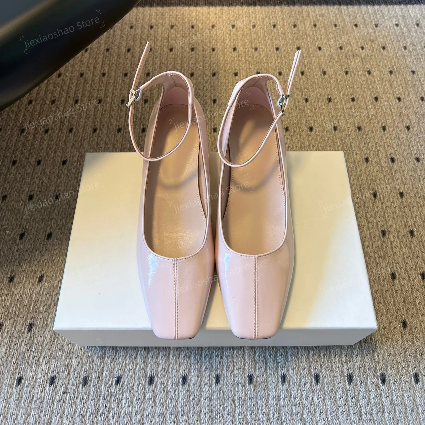 Retro Genuine Leather Round-Toe Kitten Heel Ankle-Strap Woman Sandals Loafers Mules Shoes Mary Janes Handmade Zapatos De Mujer