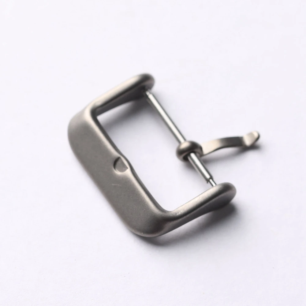 Titanium Metal Buckle, Watch Accessory Buckle 18MM 20MM Matte Color, High Strength Vintage Genuine Leather Strap Accessory