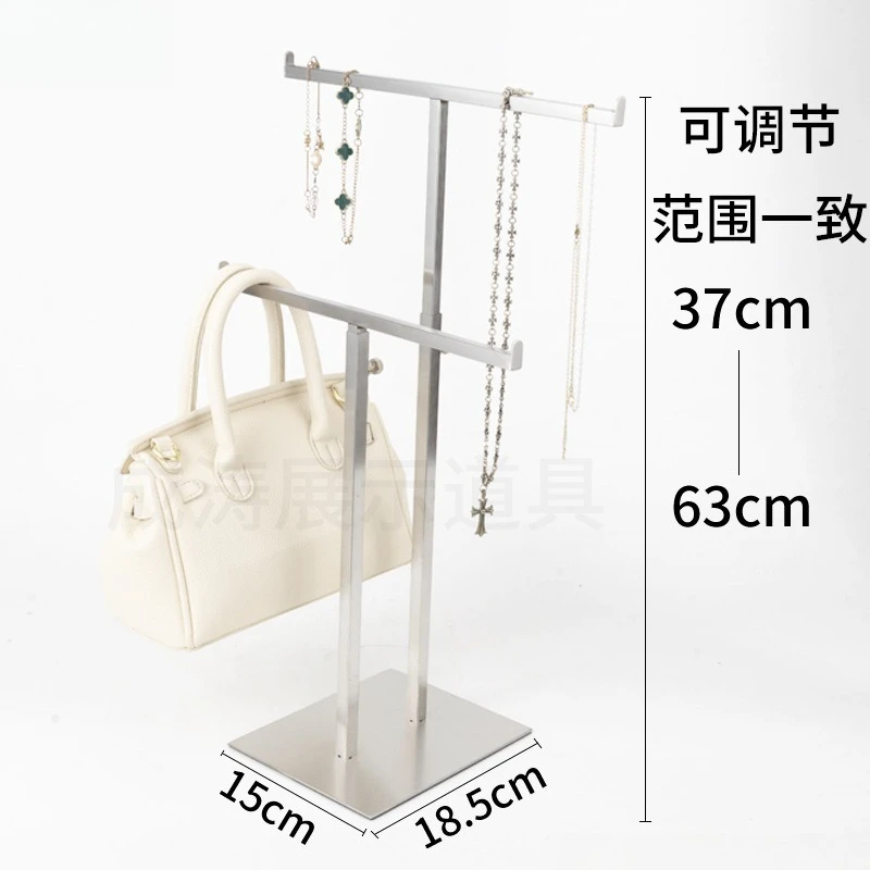 Stainless Steel Freestanding Towel Bars,Thicken Steady Bathroom Towel Rack 2-Tier Standing Towel Racks with Stainless Steel Base